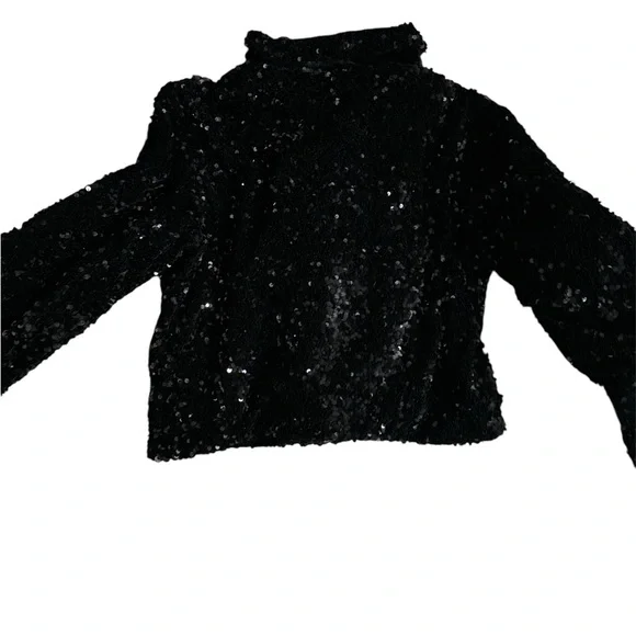 Maeve Chic Black Sequin jacket